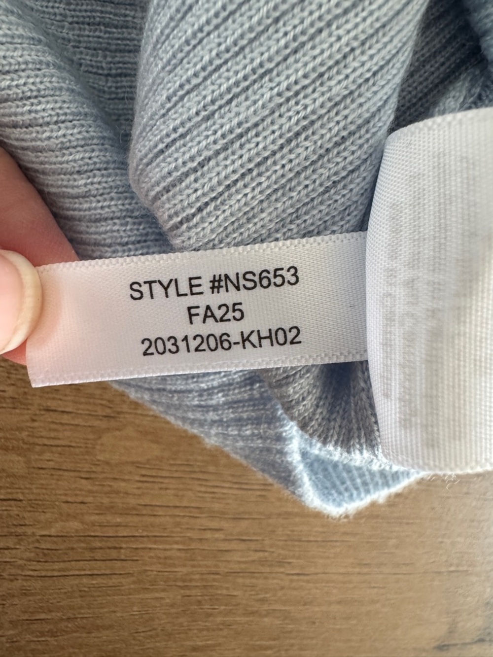 NWT! MADEWELL Women's Merino Wool-Silk Sweater Tank Mockneck Blue Mist Size XS - Picture 12 of 13